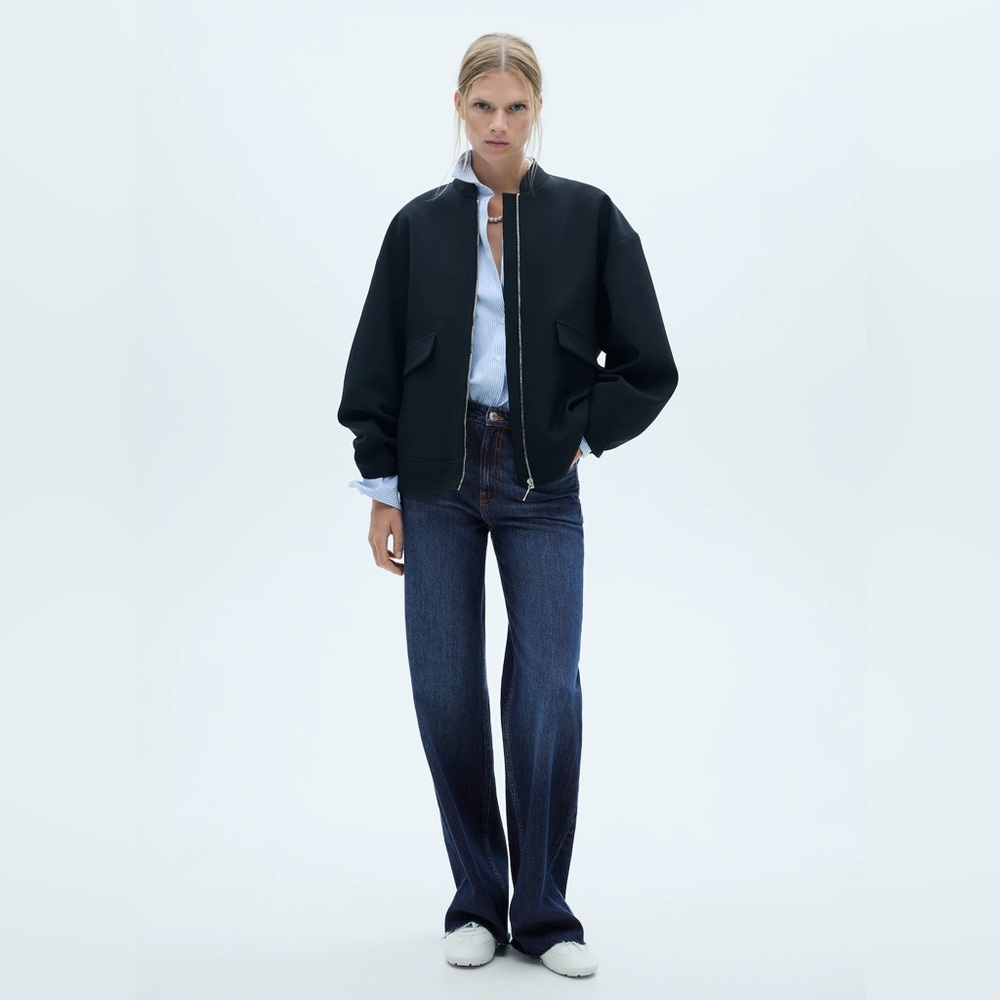 NWOT Mango Danila Wide Leg High Rise Jean